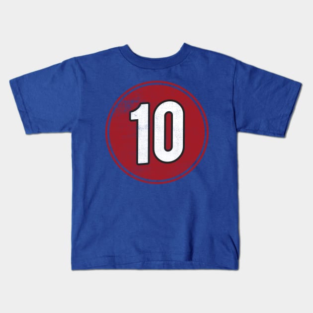 Number Ten 10 Kids T-Shirt by cowyark rubbark